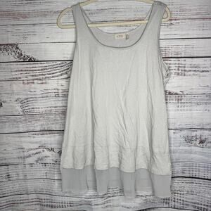 Logo Lori Goldstein Layering Tank Tp Sleeveless 1X